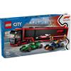 LEGO City 60445 Autotrasportatore F1 RB20 AMR24 1086 Pezzi Nuovo Sigillato