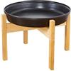 COSY Supporto Per Vassoio Jumbo Circolare, In Legno Da Esterno, Altezza 50 cm.