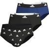 Adidas Brief (3pk) - Active Flex Cotton 4a1m01 Boxer a pantaloncinoUomo