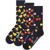 Happy Socks 3-pack Classic Banana Socks Calzini Unisex - Adulto (Pacco da 3)