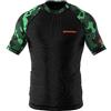 SMMASH Camicia Funzionale Uomo Rashguard Camicia Sportiva A Maniche Corte MMA Thaibox Muay Thai Kickboxing Traspirante Resistente All'Abrasione