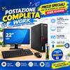 Lenovo Postazione completa WORK - PC i7-8700 + Monitor 22" + Kit tastiera e mouse USB + Chiavetta wifi Omaggio