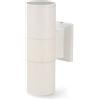 M LEDME Applique da parete Tube Bianco IP54 2 x GU10 M LEDME