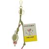 DUDU Portachiavi Charm in Pelle Aperitivo Cocktails Milano, Accessorio per Chiavi e Borsa con Moschettone e Anello Unico