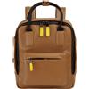 DUDU Zaino in Pelle Uomo Donna - Zainetto Casual Unisex Elegante e Compatto, 6,5 Litri, con Tasca Frontale e Scomparto Tablet, Perfetto per Lavoro, Viaggio e Tempo Libero Cuoio