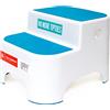 Prince Lionheart Uppy2 | Sgabello A Due Passi Per Bambini | Versatile | Gradini E Base Antiscivolo | Allenamento Vasino | Sgabello A Due Scalini | Maniglie Per Il Trasporto | Cucina e Bagno, color Blu