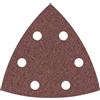 Bosch Accessories Bosch 5x Foglio abrasivo PRO F460 per utensili multifunzione | per Vernice su legno, Legno duro, Ø 93x93 mm, Grano 40, Professional Accessorio Utensile multifunzione, Levigatrice a delta