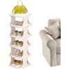 Frfik Scarpiera verticale - Organizer per scarpiera, torre per scarpe da 81,5 cm - Scaffale portascarpe pieghevole a 6 livelli per ingresso, camera da , corridoio, dormitori, piccoli spazi e armadi, po