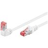goobay Cavo patch CAT 6 1x 90° angolato S/FTP PiMF bianco 2 m (Bulk)