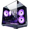 Avalon Gaming PC da gioco VENOM BLACK, raffreddamento ad aria, ARGB, WLAN + Bluetooth, con Intel®, 64 GB di RAM, 1TB SSD, NVIDIA RTX™ 5060, Win 11 Pro