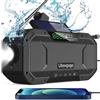 OEM Radio portatile di emergenza con pannello solare, AM/FM, power bank e torcia elettrica per attività all'aperto e in campeggio