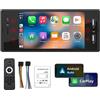 OEM Autoradio Bluetooth da incasso con porte USB e AUX, supporto per la radio FM, telecamera di retromarcia e comandi al volante