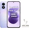 XIAOMI Smartphone Xiaomi REDMI Note 17 5G, display da 6,99 pollici, batteria da 7700mAh, 6GB di RAM / 256GB di memoria, colore viola (con cuffie Bluetooth)