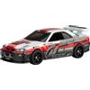 Hot Wheels Modellino Auto NISSAN SKYLINE GT-R BNR34 - Die Cast Scala 1:64 - lunghezza 7cm - HKC28 - Serie Pop Culture