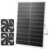 VEVOR Ventilatore ad Energia Solare per Scarico d'Aria, Ventola con Pannello Solare 30 W 2 Ventole Velocità di 2668 giri/min, Ventilatore per Circolazione d'Aria per Serra Pollaio, Impermeabile IP65