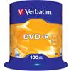 Verbatim Confezione DVD-R 16x4.7GB Verbatim, 100 pezzi [ECVRBDMRL55]