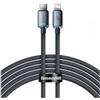 Baseus Cavo per cellulare Baseus CAJY000301 USB-C Lightning 2m Nero [CAJY000301]