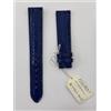 CINTURINO OROLOGIO ANSA 18 MM PELLE BLU LUCERTOLA