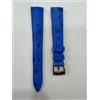 LORENZ CINTURINO ORIGINALE OROLOGIO "LORENZ" ANSA 15 MM PELLE BLU "STRUZZO"