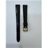 LORENZ CINTURINO ORIGINALE OROLOGIO "LORENZ" ANSA 13 MM PELLE NERO "LUCERTOLA"