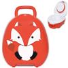 My Carry Potty - Vasino da Viaggio Antigoccia (Volpe - Rosso) | Antigoccia brevettato, meno di 1 kg, riutilizzabile senza sacchetti; ideale per asilo, auto e vacanze; da 18 mesi