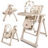 Twinly Movity Plus Seggiolone e Sdraietta 2 in 1 | Altezza regolabile, seggiolone pieghevole con imbracatura a 5 punti, vassoio rimovibile e ruote