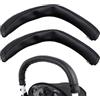 DMHYZTE 2PCS Copri Maniglia Passeggino Marrone, Copri Maniglie per Carrozzina in Pelle di Pu, Protezione Della Maniglia Per Carrozzina,Impermeabile,Impugnatura Antipolvere Copertura-Nero
