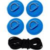Eurowagens PVC D Anelli Toppe Kit per Gonfiabile Barche E Kayak Con Ancore Tie Downs