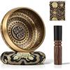 ® Campana Tibetana Ø13 cm Campane Tibetane Fatto a Mano con Bastoncini di Legno