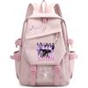 Roffatide KPOP KATS-EYE Borsa scolastica per scuola secondaria rosa H | Multiple tasche, zaino leggero, cerniera doppia liscia, regalo di ventilatore Kpop, KATSEYE Merch