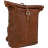 Gusti Leder Gusti Rolltop Bendik - Zaino in pelle, stile vintage, per esterni, per laptop, escursionismo, Marrone 1, 29 x 50 x 13 cm, Rétro