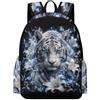 TPISLI Zaino Scuola Tiger Motif Ragazzo 11 Anni Zaino Scolastico Animal Tiger Ragazza Classe 8 Cartella Studenti Comodo Durable Regalo Scuola Uso Quotidiano Gita