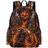 TPISLI Zaini Flaming Motorbike Ragazzo 13 Anni Zainetto Moto Studenti 13 Anni Backpack Comodo Durable Gita Uso Quotidiano Gita Uso Quotidiano Tempo Libero Viaggio