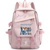 Roffatide KPOP KATS-EYE Borsa scolastica per scuola secondaria rosa F | Multiple tasche, zaino leggero, cerniera doppia liscia, regalo di ventilatore Kpop, KATSEYE Merch