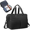 SEAFEW Borsone da Viaggio,Bagaglio a Mano 45x36x20 Easyjet Borsa da Viaggio | Borsa da Cabina Easyjet 45x36x20 Borsa Sportiva Borsone da Palestra da Weekend Borsa Ospedale Parto Espandibile,Nero