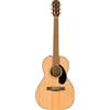 Fender CP-60S Chitarra Acustica Parlor per Principianti, Naturale | Formato parlor compatto, ideale per bambini e principianti, tastiera in noce, include lezioni virtuali gratuite Fender Play