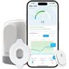 SIBIO KS3 Monitor Continuo di Chetoni - Sensore 14 Giorni per Keto | Sensore CKM in tempo reale per dieta chetogenica e low-carb. Sincronizza via Bluetooth con iOS e Android.