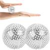 Xinhuju Spiky - Palla massaggiante AkuPoint per mani - 1 paio di palline da spremere con spine dense per bambini e adulti, palme, gambe, piedi