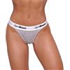 Perizoma donna 3Pack tanga in cotone ed elastane grigio 1 St