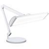 Neatfi Lampada LED da Scrivania, 3.500 Lumen, 66 cm, Dimmerabile (Bianco) | Non-CCT con base,Luminosità regolabile, 45 W, 270 LED SMD, luce senza sfarfallio con morsetto, ideale per manicure e lavoro