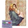 F.LLI BONELLA FLLI Bonella - Quadro Madonna con bambino del Ferruzzi Sagomato Vintage - Legno di Pioppo Spessore 8mm - Camera da Letto Sacro 28.5 x 35.5 cm - 100% Made in Italy