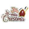 Generico Scritta 'La Mia Cresima' in Polistirolo con Colomba Rosa - Decorazione per Cerimonia - Centro Tavola 42x25 cm