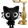 Generic Supporto per occhiali, simpatico supporto a forma di gatto, porta occhiali decorativo, ornamento per esporre oggetti, organizer divertente per scrivania, casa, cucina, feste e regalo