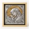 ConKrea - Stampa Religiosa Madonna con Bambino con Cornice Artigianale 30x30 cm | Icona Religiosa da Parete Incorniciata | Quadro Sacro per Casa o Regalo