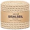 Abio Corda in sisal da 4 mm, 50 m, corda in fibra naturale per la casa, il fai da te, l'imballaggio e la decorazione, robusta, maneggevole e versatile