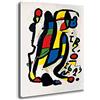 Printerland Quadro moderno MIRO Joan Mirò rosso giallo verde RIPRODUZIONE STAMPA SU TELA Quadri Moderni Moderno Astratto Arte Cucina Soggiorno Camera da letto printerland.it (30x50 cm)