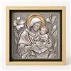 ConKrea - Stampa Religiosa Sant'Antonio di Padova 1 con Cornice Artigianale 50x50 cm | Icona Religiosa da Parete Incorniciata | Quadro Sacro per Casa o Regalo