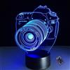 YTDZLTD 3D Telecamera Luce Notturna 16 Colori Mutevoli Telecomando USB Potere Toccare Cambiare Illusione Ottica Lampada Arredamento Lampada LED Lampada da Tavolo Bambini Brithday Natale Regalo