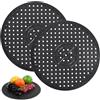 OUTALIZ Tappetino per Lavello, 2 pezzi Tappetino Lavello Cucina, 31 x 31 cm Tappetino Scolapiatti, Nero Lavandino Cucina Tappetini Lavello, Stuoia di Drenaggio Rotonda Nera, per Frutta, Verdura, Stoviglie