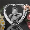 Angry Egg Boy Foto in cristallo 3D, cornice di cristallo personalizzata a forma di cuore, incisa su misura con la vostra foto, regalo personalizzato di anniversario compleanno matrimonio per famiglia compagno